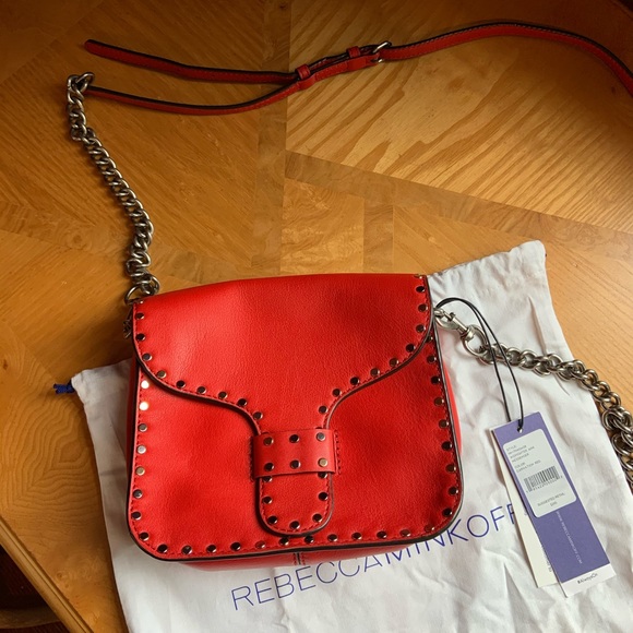 Rebecca minkoff midnighter mini carnation red NWT - Picture 8 of 9